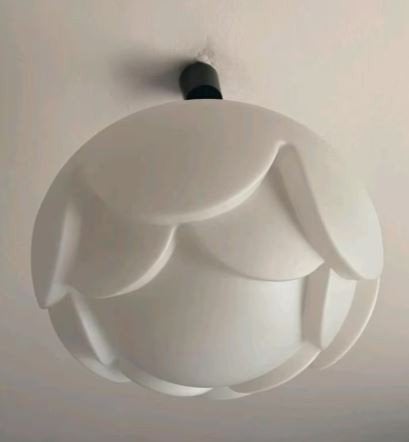 vintage hanglamp Peill & Putzler xl Artisjok - zeeroos, Ophalen, 70er designer, E27 (groot), Zo goed als nieuw