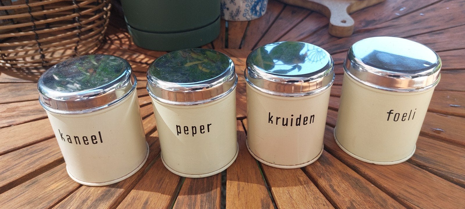 set van 4 kruidenblikjes brabantia, Ophalen of Verzenden
