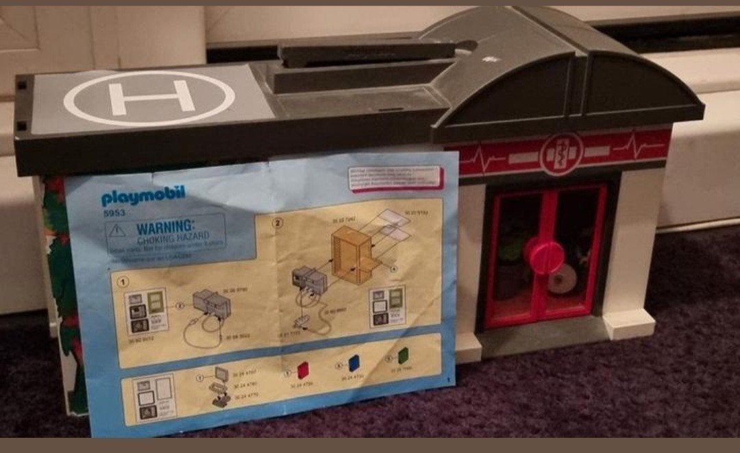 playmobil.5953 Ziekenhuis meeneem koffer., Gebouw, Complete set, Ophalen of Verzenden, Zo goed als nieuw