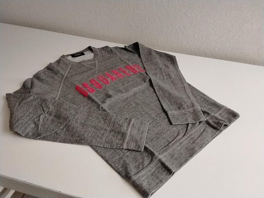 Dsquared2 trui, zgan, maat M, Ophalen of Verzenden, Zo goed als nieuw, Grijs, Dsquared2