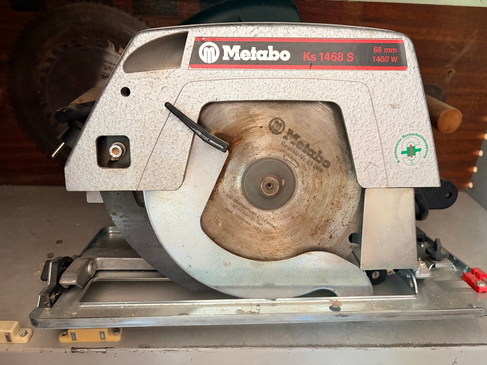 Metabo KS 1468 S Cirkelzaag - 1400W, 68mm zaagdiepte, Doe-het-zelf en Verbouw, Gereedschap | Zaagmachines, Gebruikt, Cirkelzaag