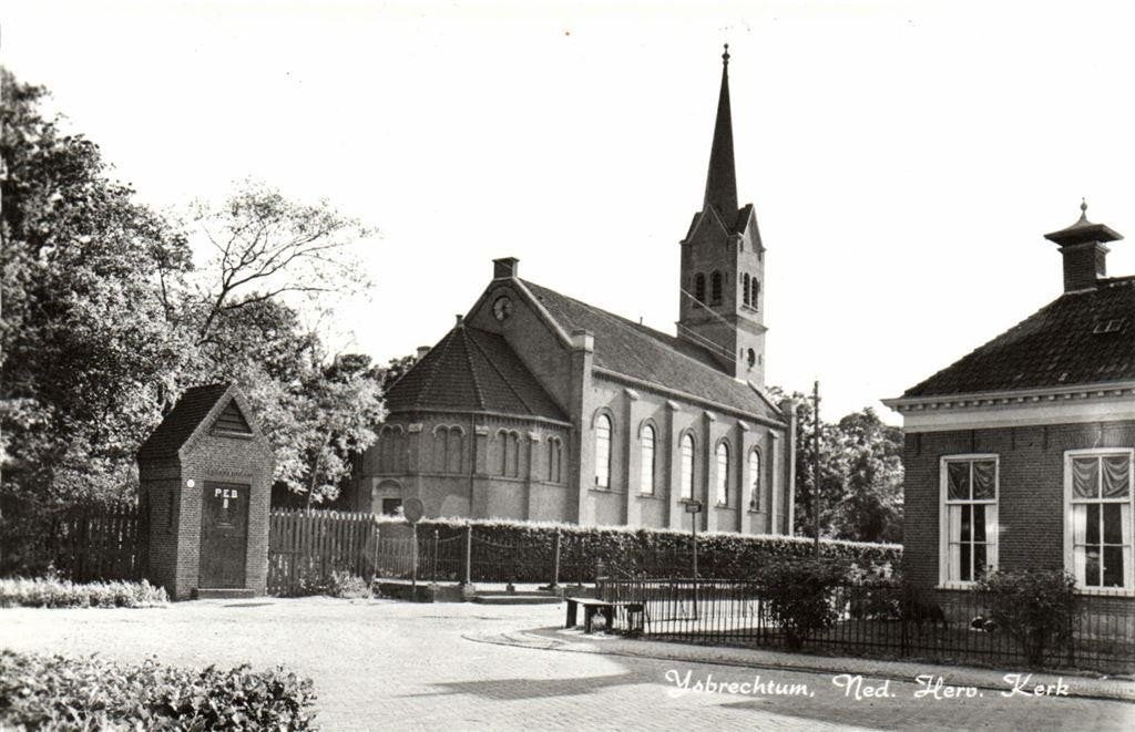 Ysbrechtum, Ned. Herv. Kerk - ongelopen, Ophalen of Verzenden, 1960 tot 1980, Ongelopen, Friesland