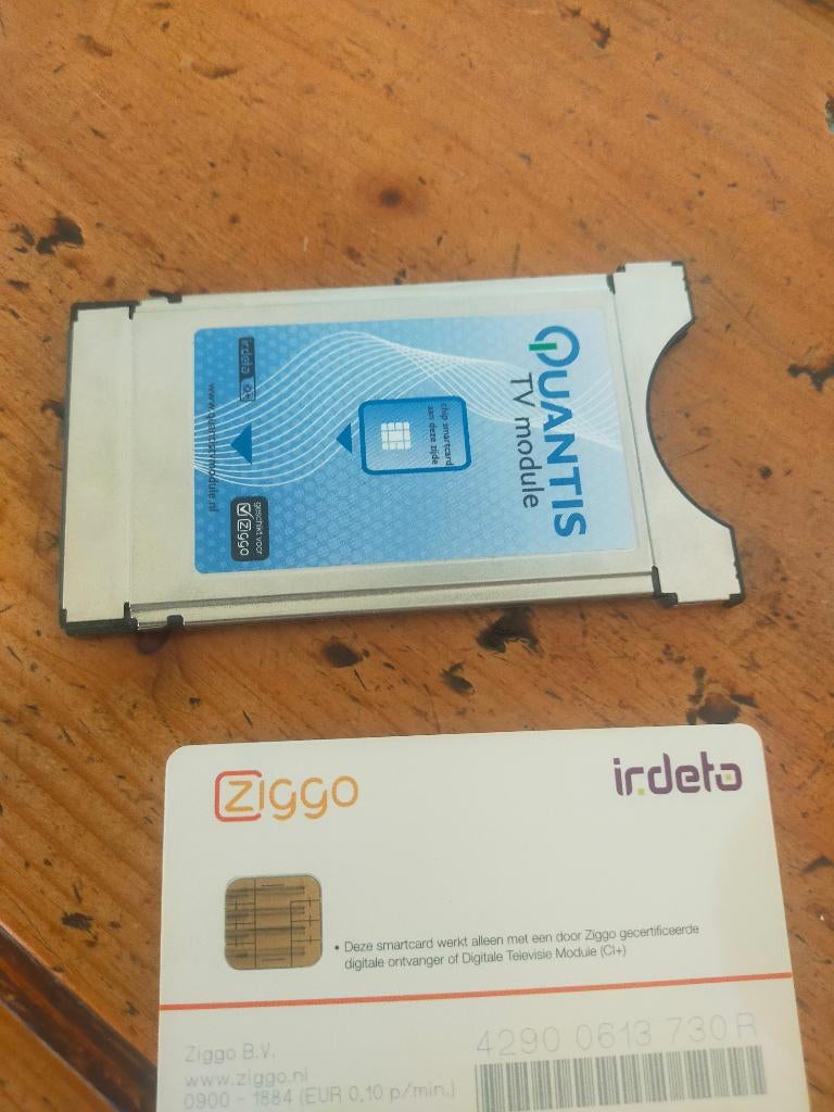 Interactieve Module  Quantis CI+ 1.3 modul  ir deta ziggo ka, Audio, Tv en Foto, Decoders en Harddiskrecorders, Zo goed als nieuw