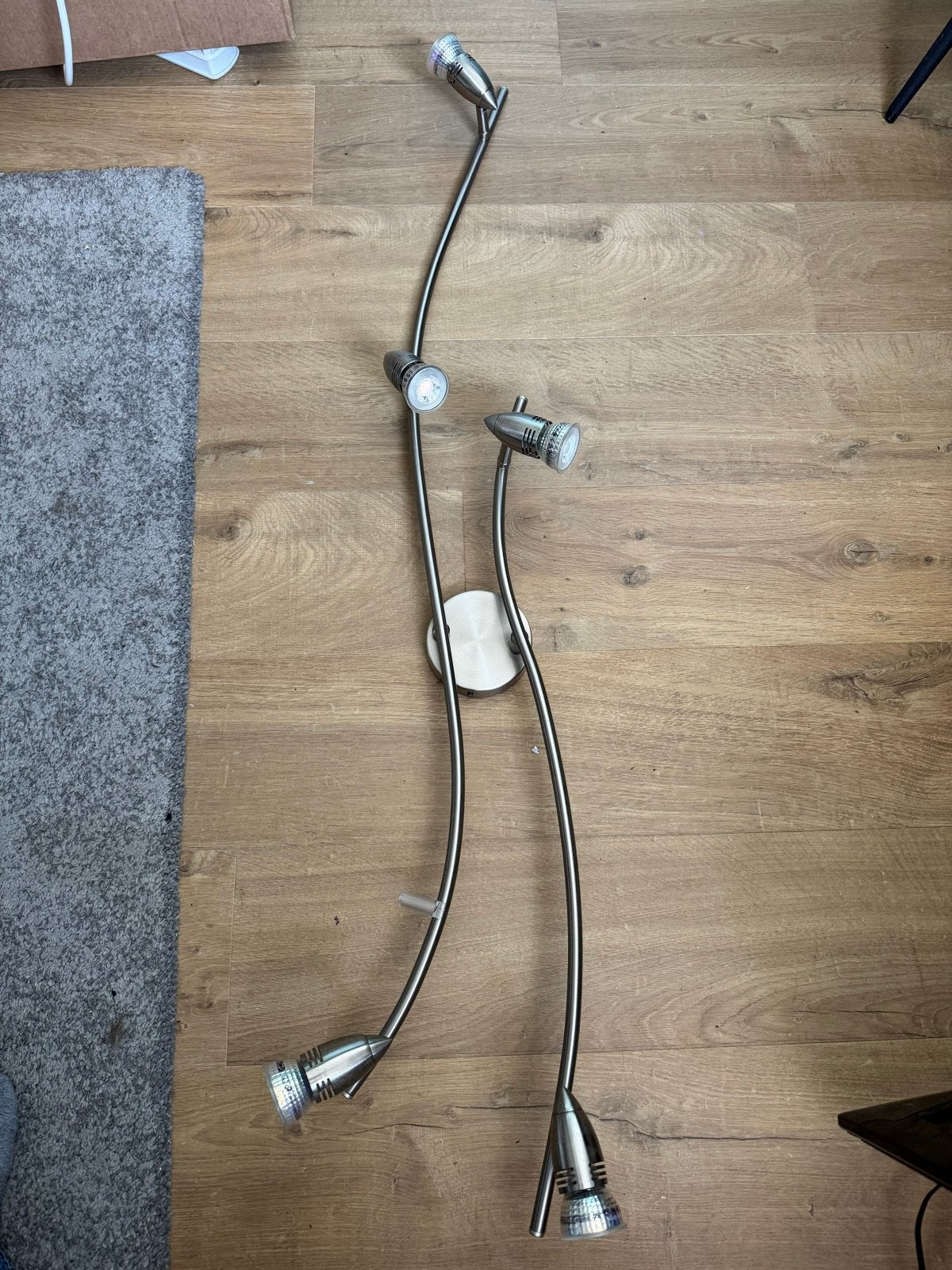 Moderne plafondlamp met 5 verstelbare spots, Huis en Inrichting, Ophalen, Zo goed als nieuw