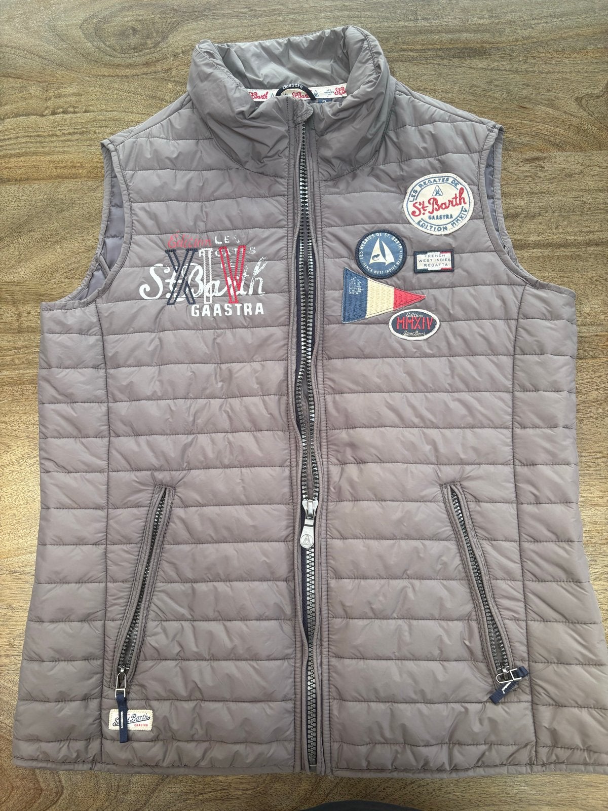 Gaastra St. Barth gewatteerd vest - Maat XL, Verzenden, Zo goed als nieuw, Maat 46/48 (XL) of groter, Grijs