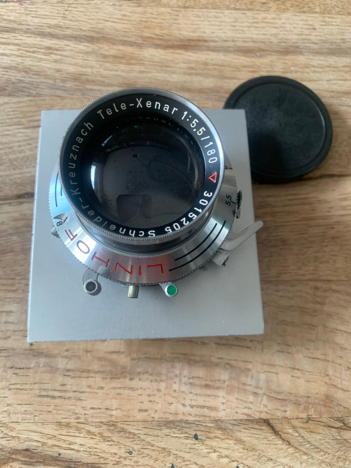 Linhof Technika IV Schneider-Kreuznach Tele-Xenar 180mm, Ophalen of Verzenden, Gebruikt, Overige merken, Telelens