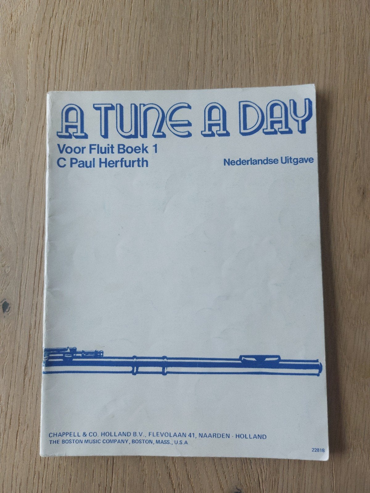 A Tune A Day Boek 1 - dwarsfluit lesboek, Muziek en Instrumenten, Bladmuziek, Ophalen of Verzenden, Gebruikt, Les of Cursus, Dwarsfluit of Piccolo