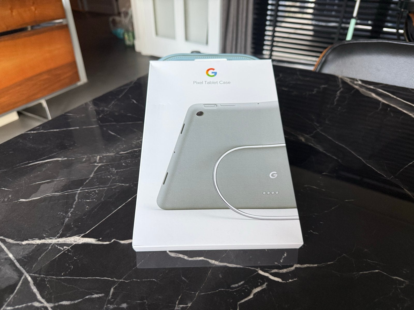 Officiële Google Pixel Tablet Case Haze- Origineel + Extra's, Ophalen, Zo goed als nieuw, 11 inch, Bescherming voor- en achterkant