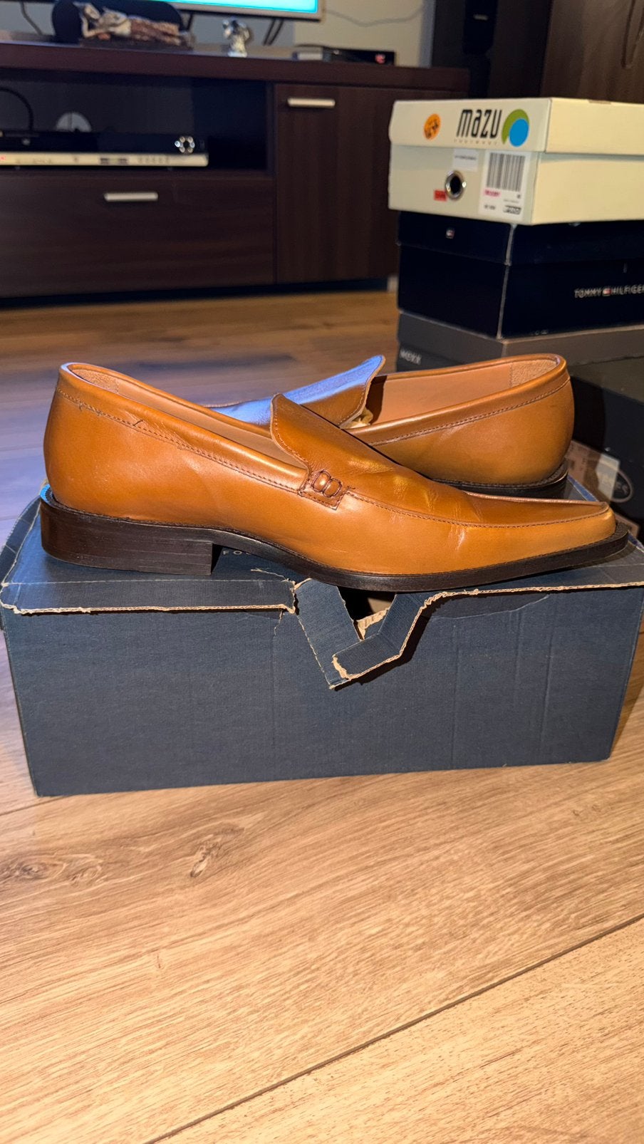 Zara Heren Loafers Bruin/Cognac, Loafers, Bruin, Ophalen of Verzenden, Gedragen