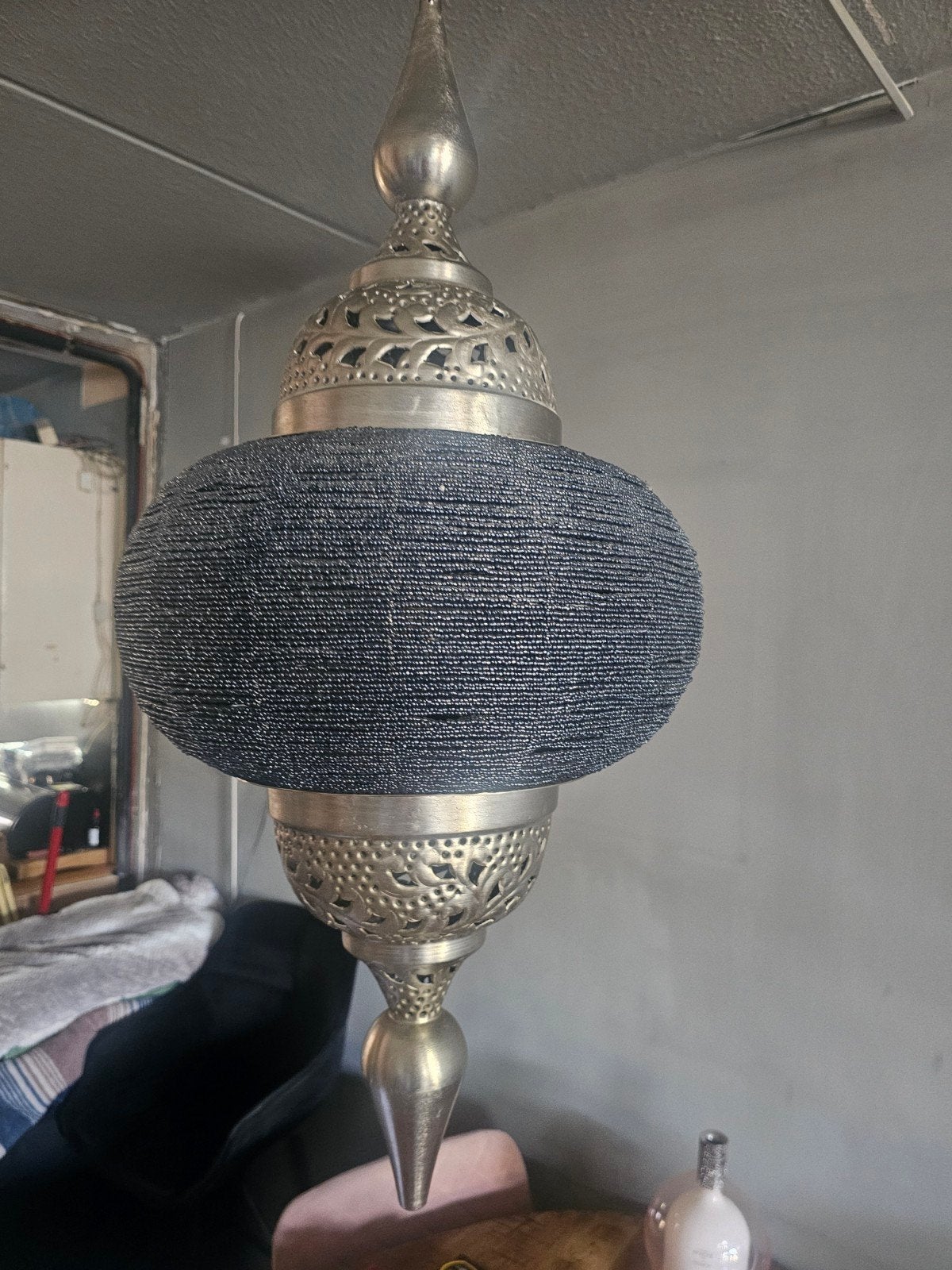 Sfeervolle oosterse hanglamp, Huis en Inrichting, Lampen | Hanglampen, Ophalen, Zo goed als nieuw, Oosters, E27 (groot)