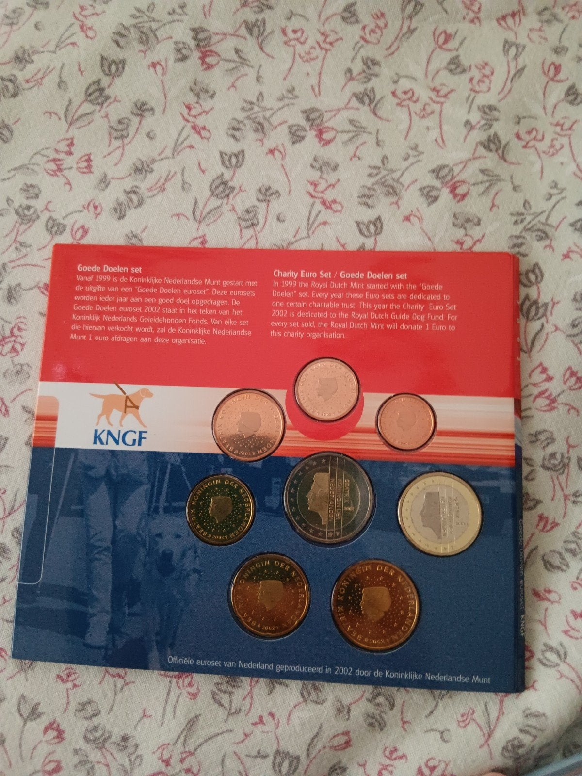 Muntset Koninklijk Nederlands Geleidehonden Fonds 2002, Ophalen of Verzenden, Koningin Beatrix, Euro's, Setje