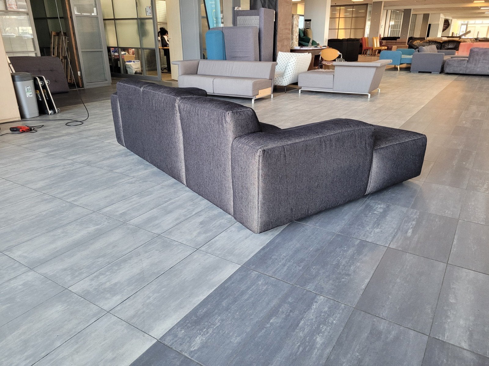 Foto 8 van ✅️️️️️️GEREINIGD zandkleurig zwart hoekbank 255x175 BEZORGEN