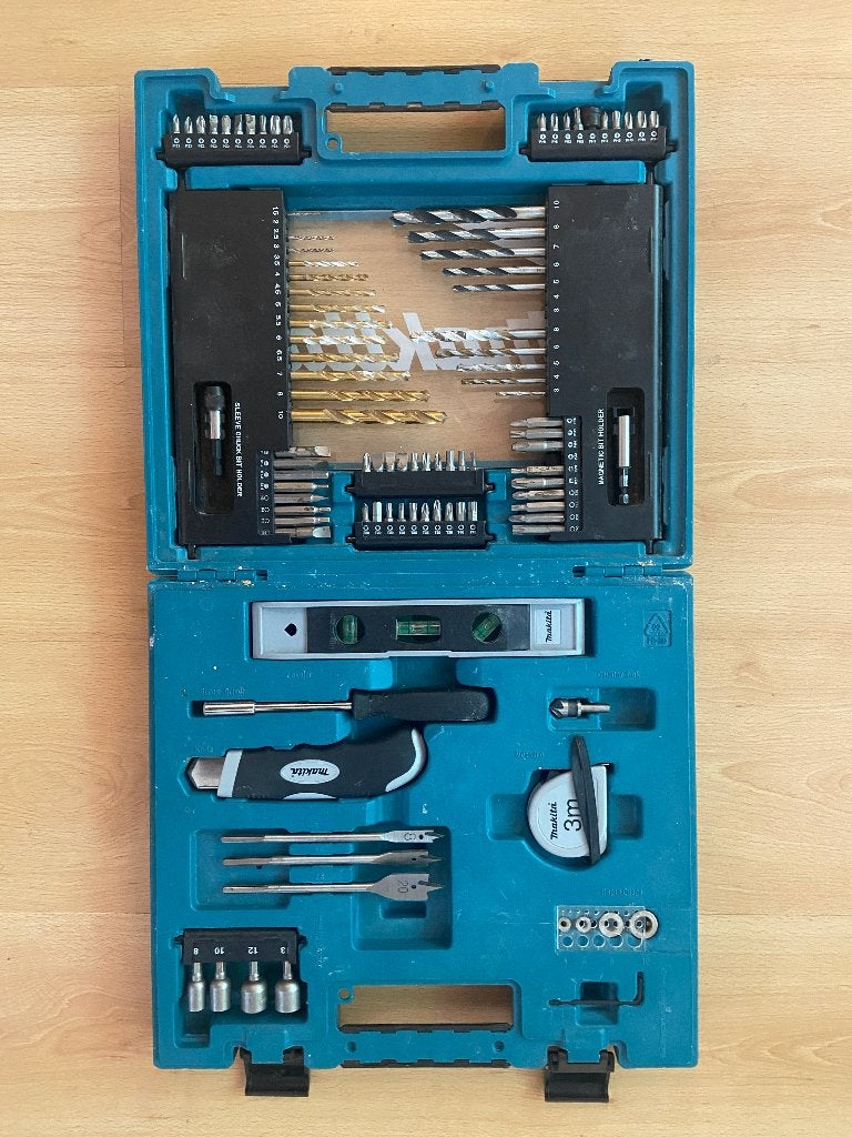 Makita Boor-/Bitset 104-Delig, Ophalen of Verzenden, Gebruikt