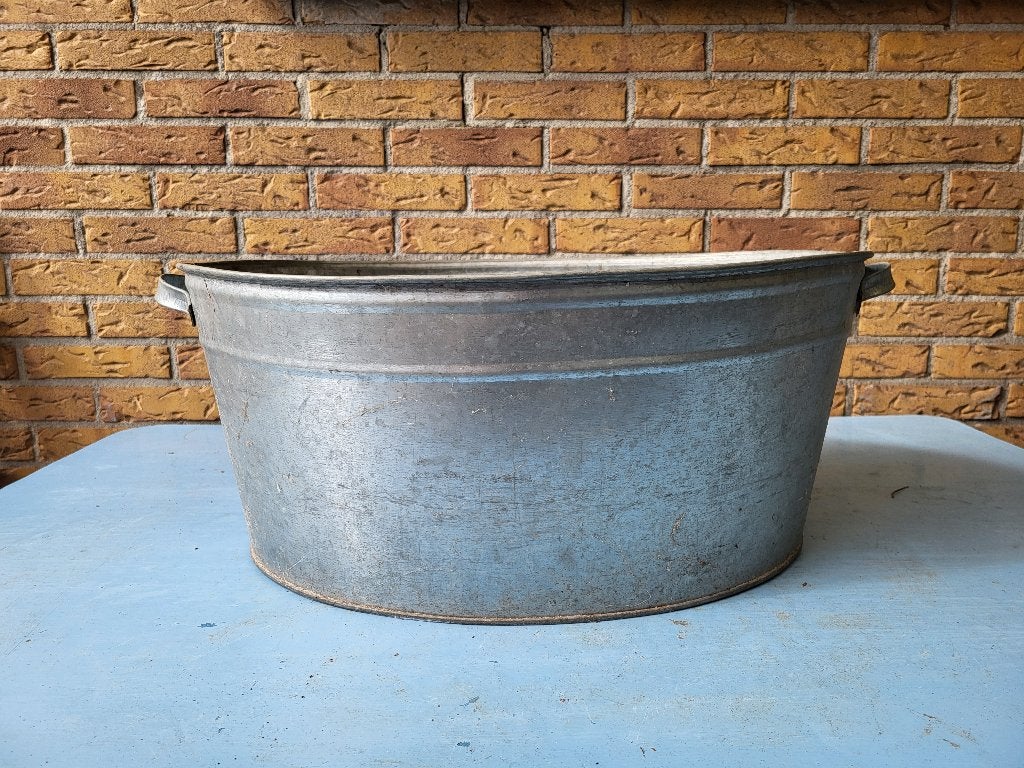 Antieke zinken kuip, Tuin en Terras, Ophalen of Verzenden, Gebruikt