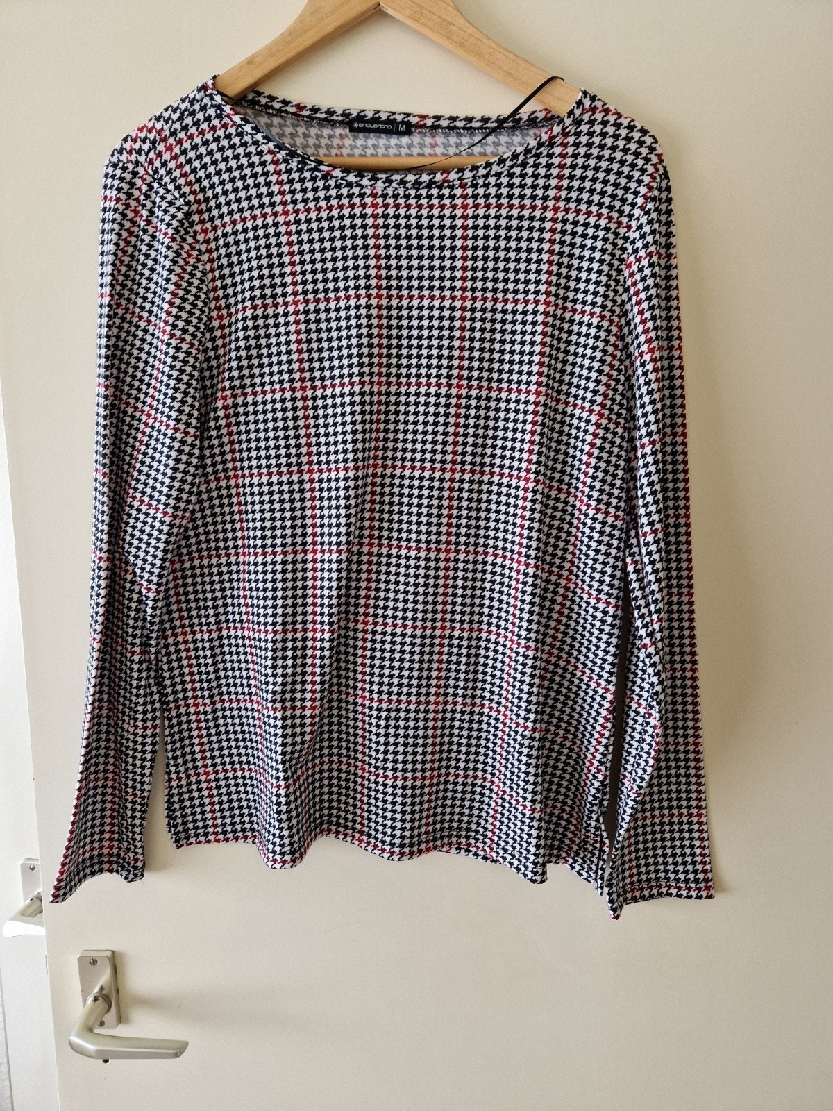 ENCUENTRO PIED POULE TRUI RONDE HALS LANGE MOUWEN MAAT M, Kleding | Dames, Maat 38/40 (M), Encuentro, Zwart, Nieuw