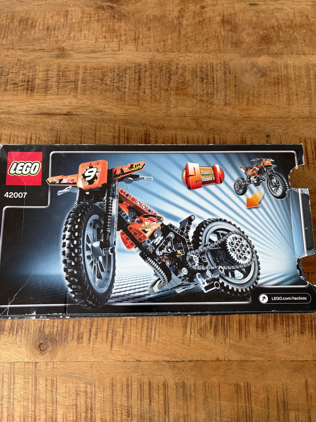 LEGO Technic 42007 Motocross Motorfiets, Ophalen of Verzenden, Nieuw, Overige merken