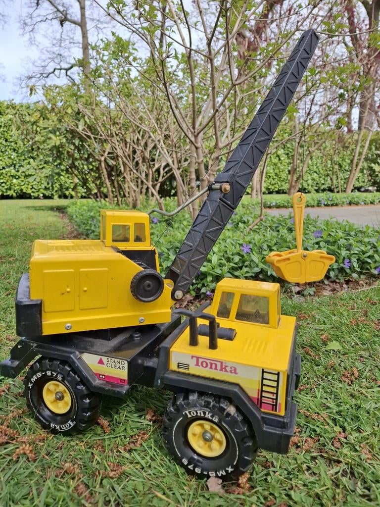 Vintage Tonka XMB 975 kraanwagen, Antiek en Kunst, Ophalen of Verzenden