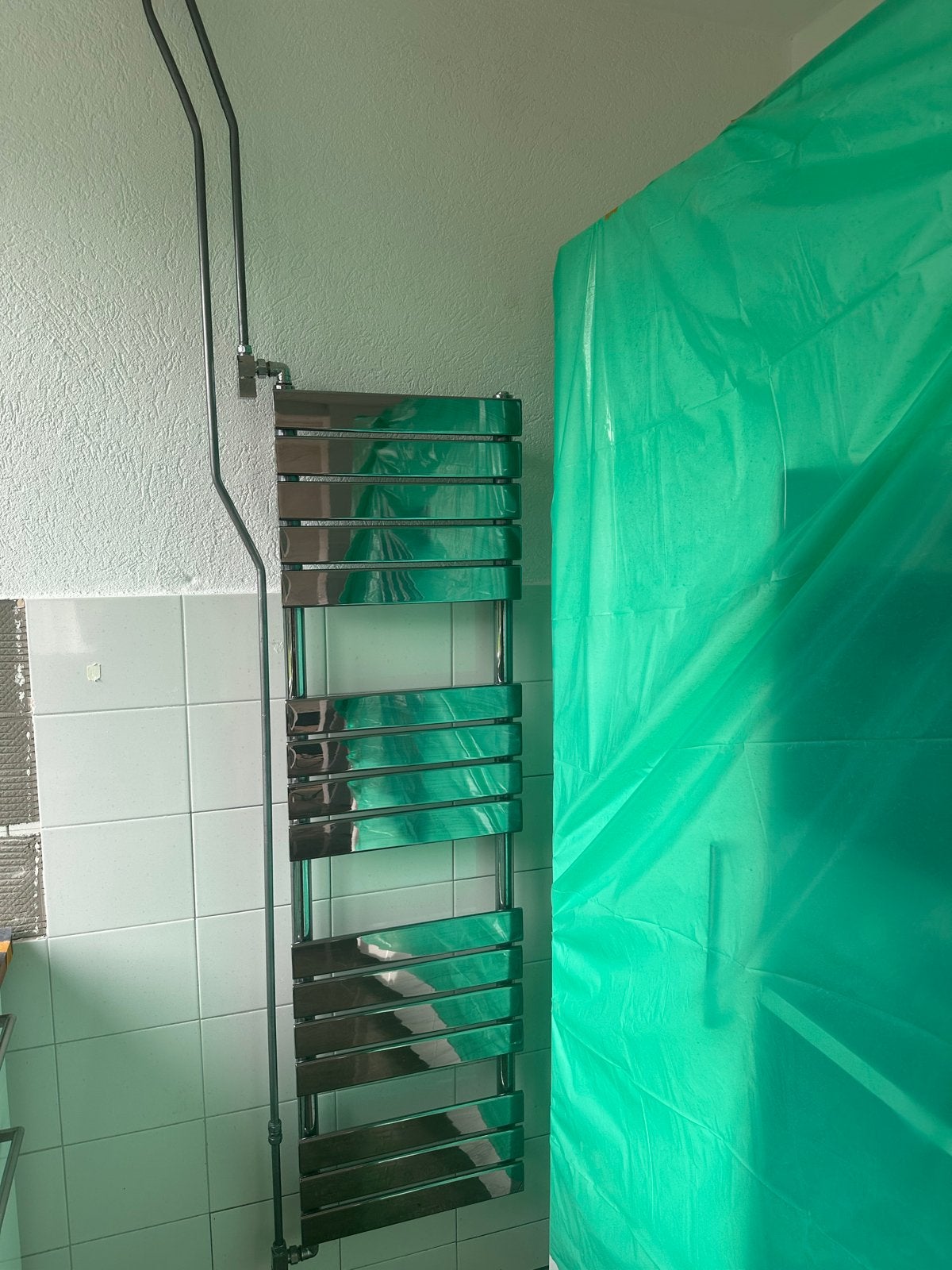 Chromen radiator 158x45 cm, Ophalen, Minder dan 60 cm, Radiator, 80 cm of meer