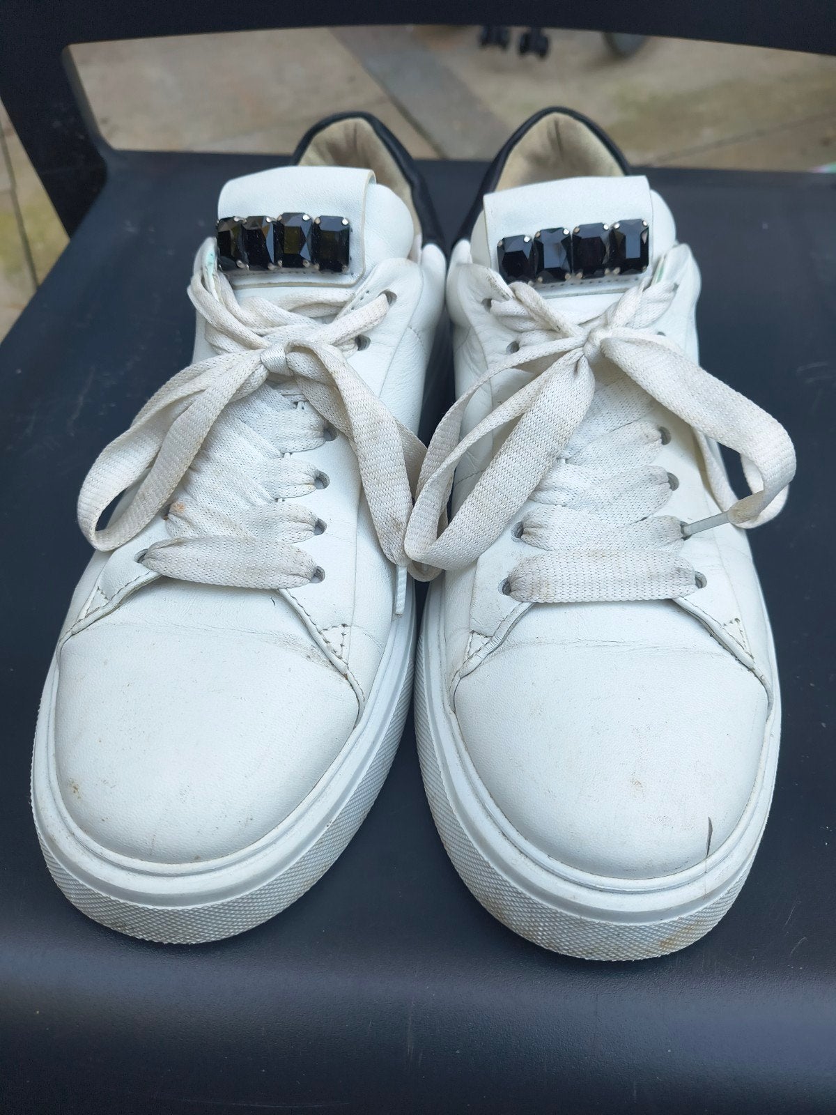 Witte Kennel & Schmenger sneakers met zwarte details, Ophalen, Wit, Sneakers of Gympen, Kennel & Schmenger