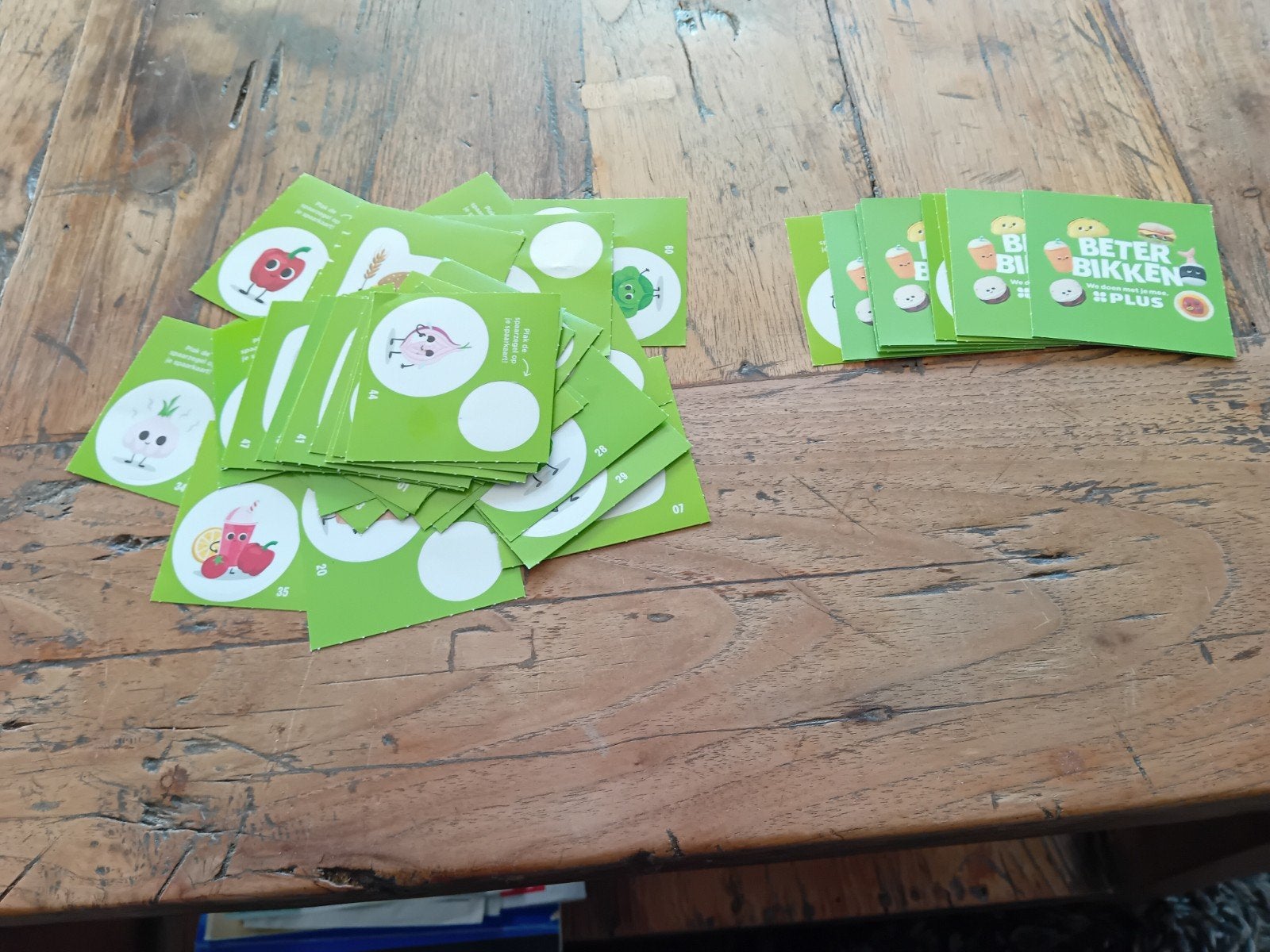 plus stickers voor kookboek plus 8 extra zegels voor de knuf, Ophalen of Verzenden, Winkel, Super of Benzinepomp, Zegels, Bonnen of Punten