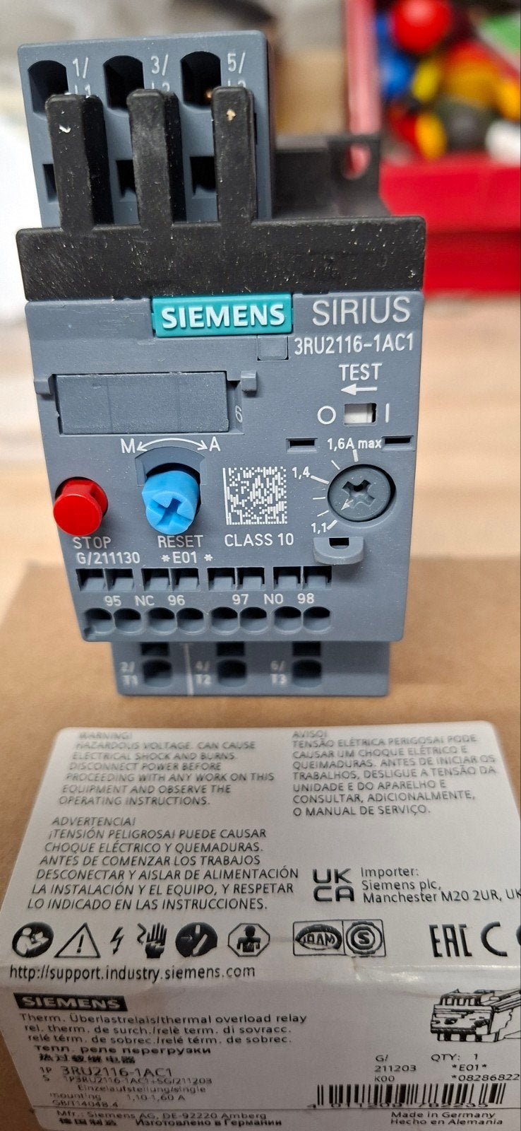 Siemens SIRIUS 3RU2116-1AC1, Overige typen, Ophalen of Verzenden, Siemens, Siemens