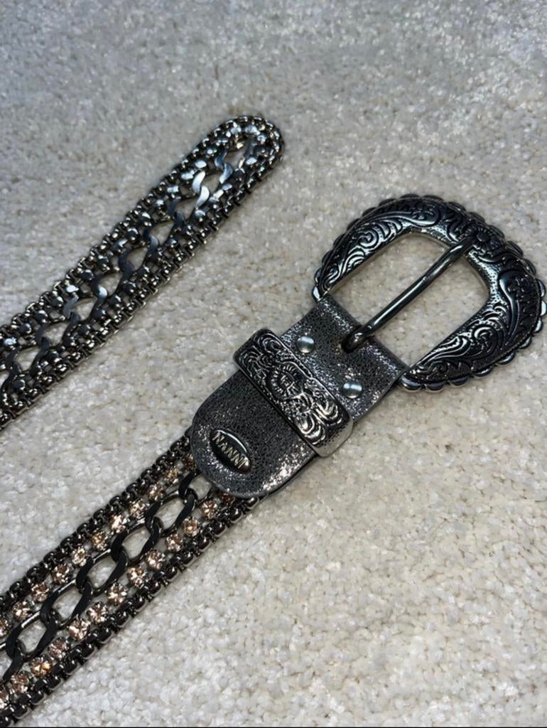 Special edition Nanni ceintuur riem met strass steentjes, Losse buckle of gesp, Overige kleuren, 90 tot 100 cm, Ophalen of Verzenden