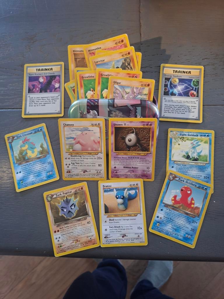 Vintage neo destiny pokemon kaarten, engels 18 kaarten, Ophalen of Verzenden, Gebruikt, Meerdere kaarten