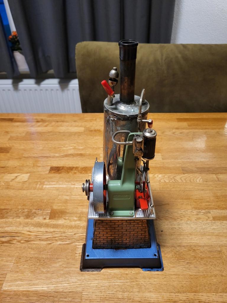 Metalen Wilesco D455 Hoogte stoommachine 33 cm, Verzamelen, Ophalen of Verzenden, Gebruikt