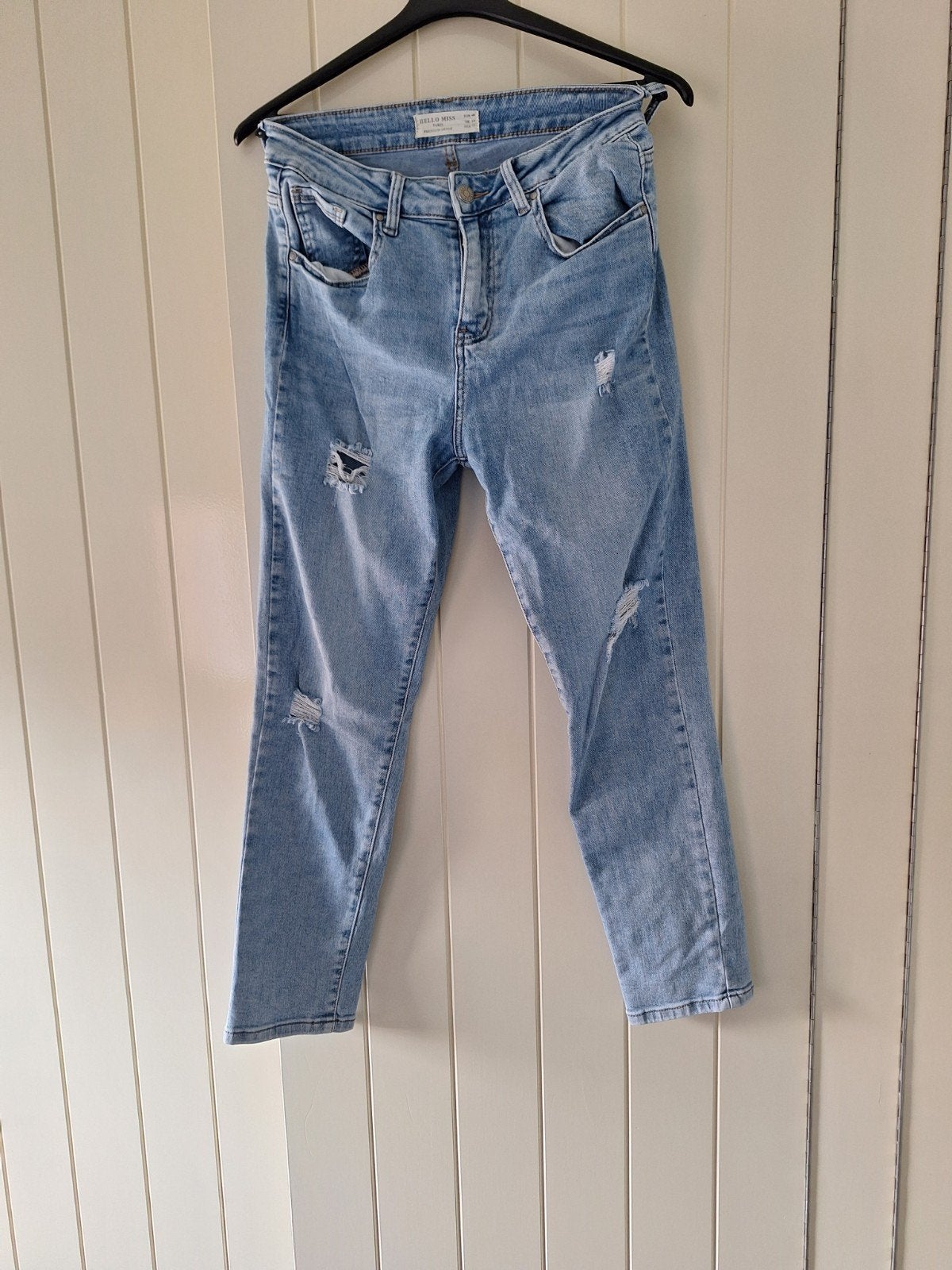 Hello Miss Paris Premium Denim Jeans - Maat 40, Blauw, Ophalen of Verzenden, W30 - W32 (confectie 38/40), Hello Miss Paris