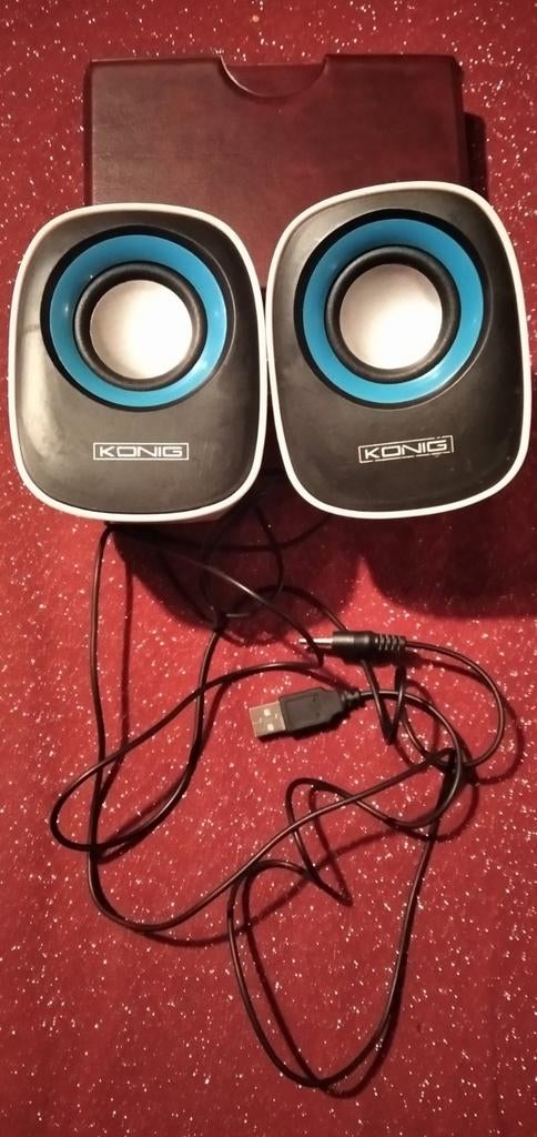 König mini speakers, Computers en Software, Pc speakers, Ophalen of Verzenden, Zo goed als nieuw, Konig