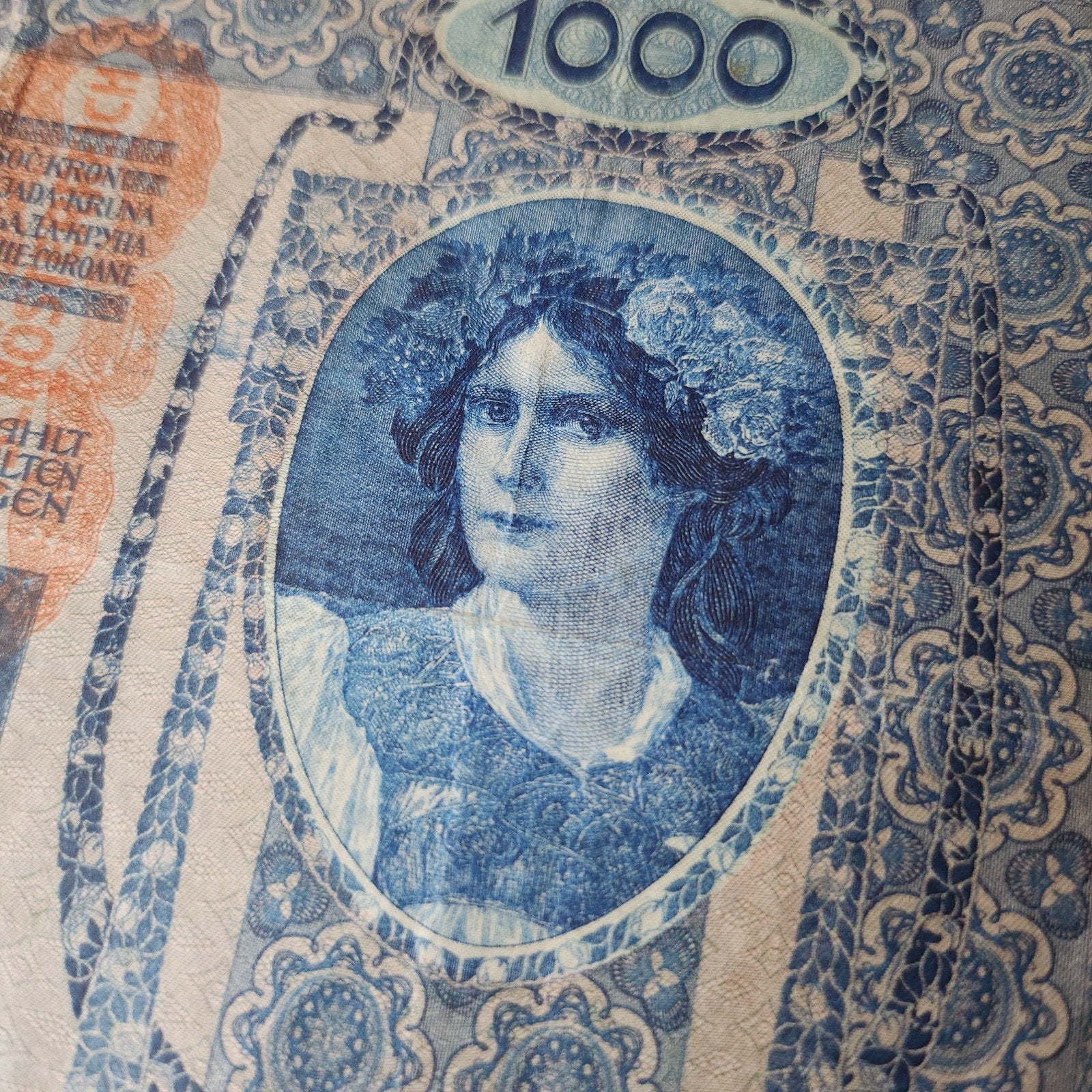 Oostenrijk-Hongaarse 1000 Kronen bankbiljet (1902), Postzegels en Munten, Verzenden, Oostenrijk, Los biljet