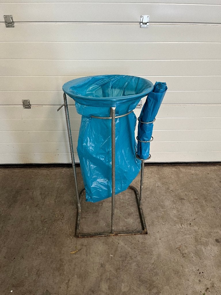 afvalzakhouder staal ijzer gegalvaniseerd, Gebruikt, 40 liter of meer, Ophalen of Verzenden, 75 – 100
