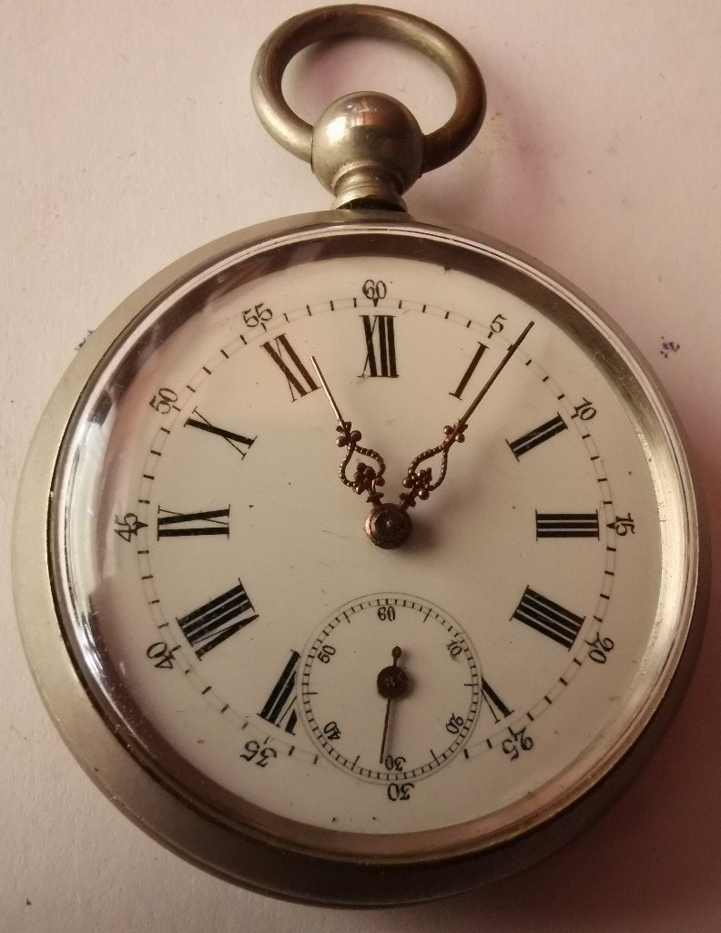 Antiek zilveren zakhorloge, Japy Frères Beaucourt, Overige merken, Zakhorloge, Verzenden, Voor 1900