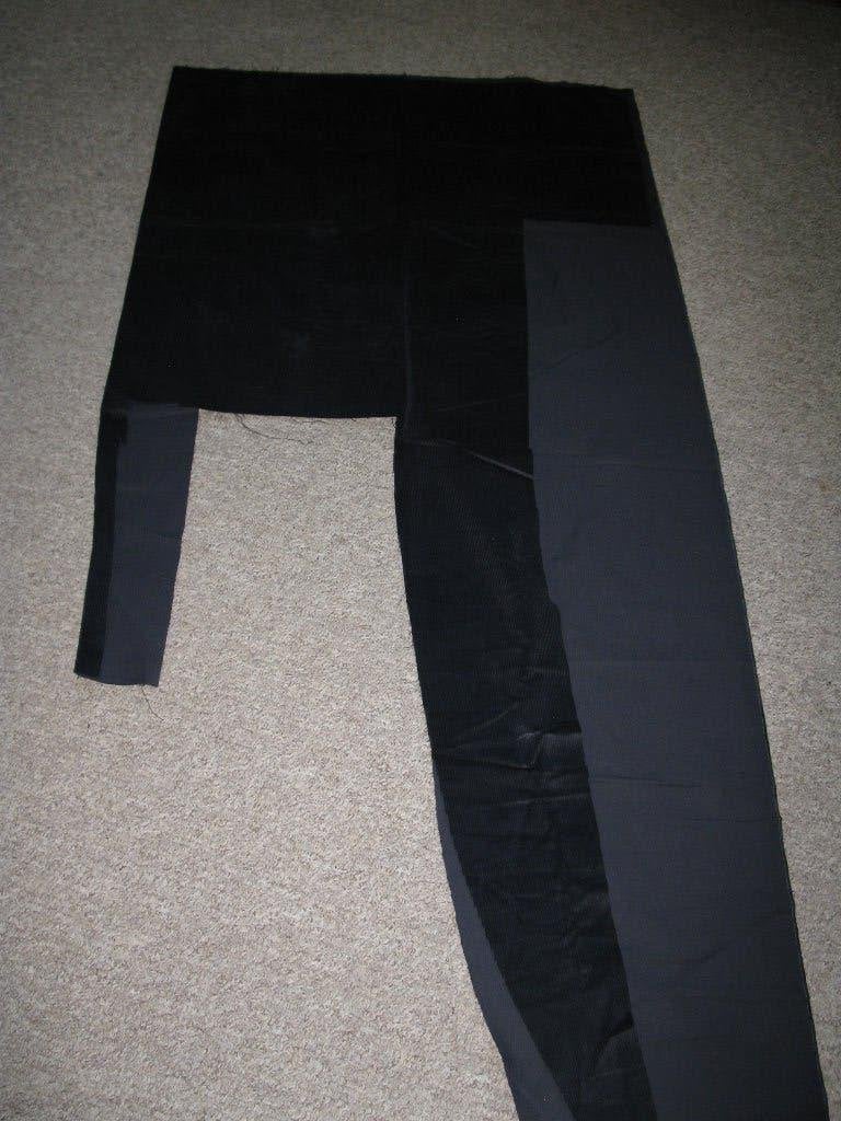Stoffen. Donkerblauwe ribfluweel, babycord, rest stukken., Hobby en Vrije tijd, Stoffen en Lappen, Overige kleuren, 120 cm of meer