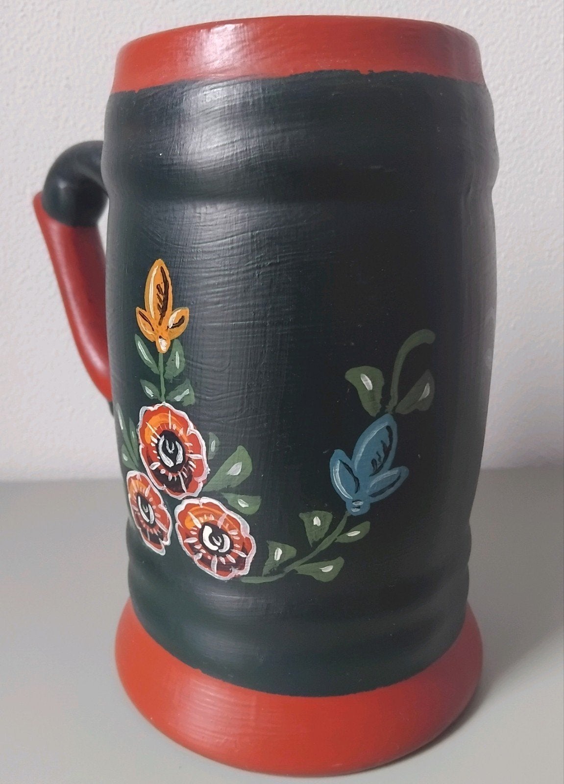 🌾Vintage 🌾Pul Vaasje 🌾HINDELOOPER 🌾Handbeschilderd, Verzenden