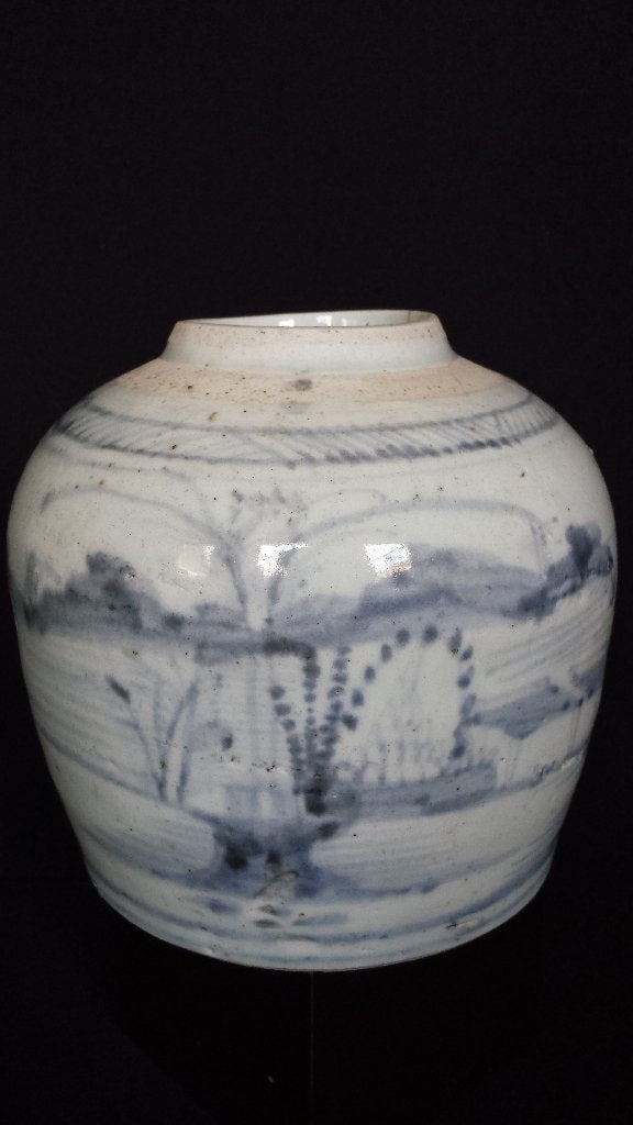 Zeer oude Chinese GEMBERPOT ~ Ginger Jar ~ KERAMIEK Handwerk, Ophalen of Verzenden