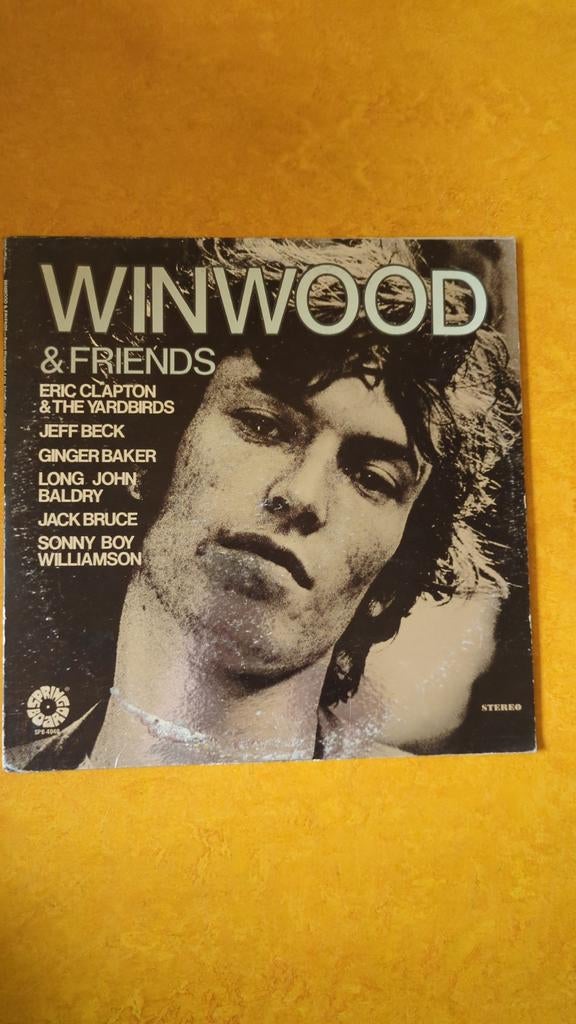 Winwood & Friends LP - Eric Clapton, Jeff Beck, Ginger Baker, Cd's en Dvd's, Vinyl | Rock, Ophalen of Verzenden, Gebruikt, 12 inch