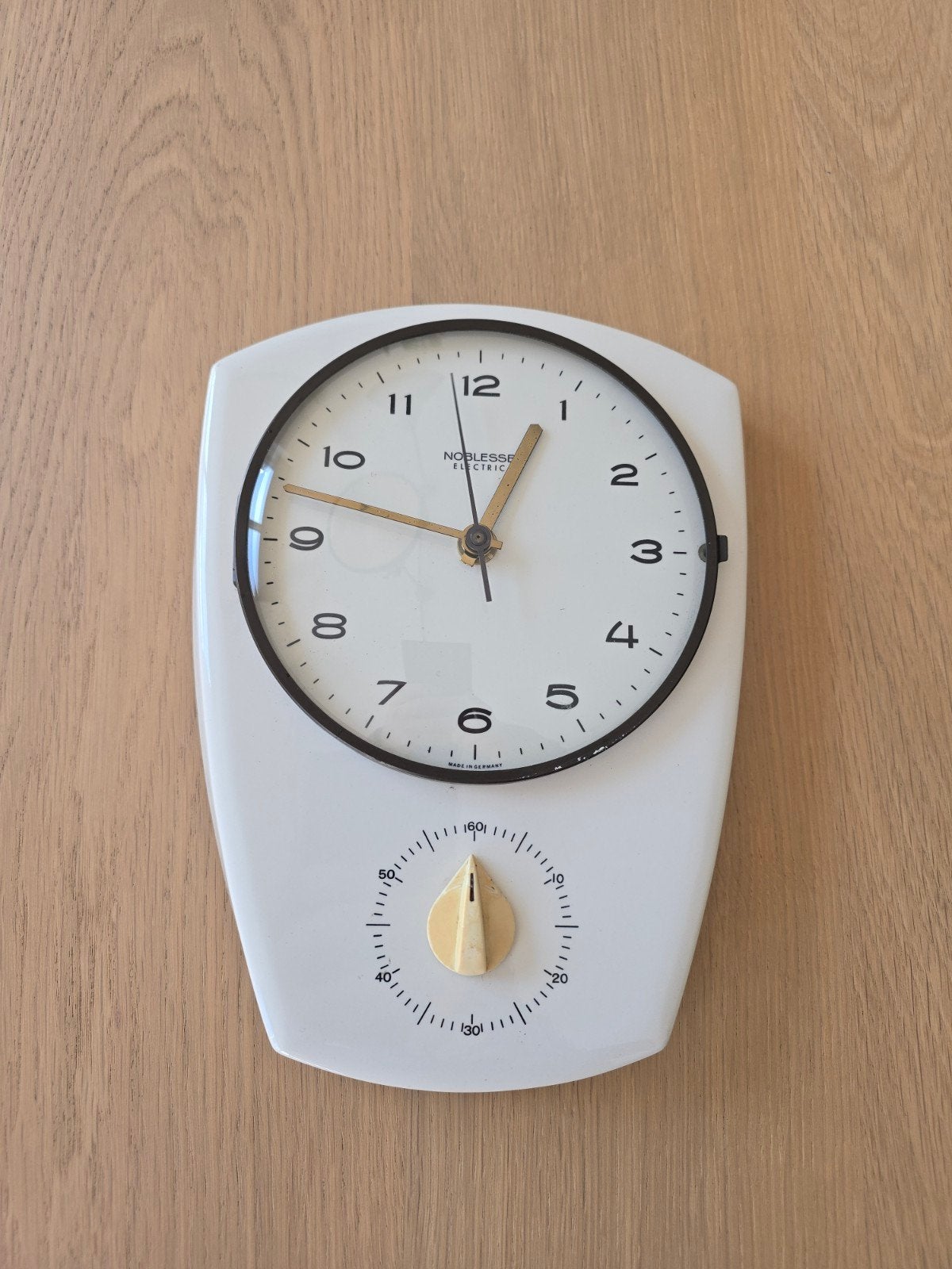 Vintage antieke Noblesse Electric keukenklok €60, Ophalen of Verzenden