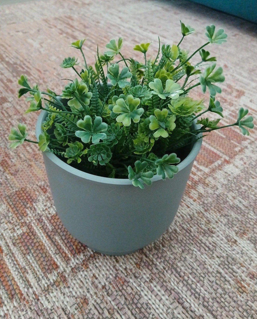Kunstplant met pot - Klavertje vier, Binnen, Groen, Onderhoudsvrij, Kunstplant