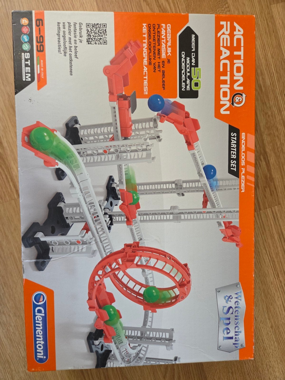 Clementoni Action & Reaction Starter Set knikkerbaan, Ophalen of Verzenden, Zo goed als nieuw, Ontdekken