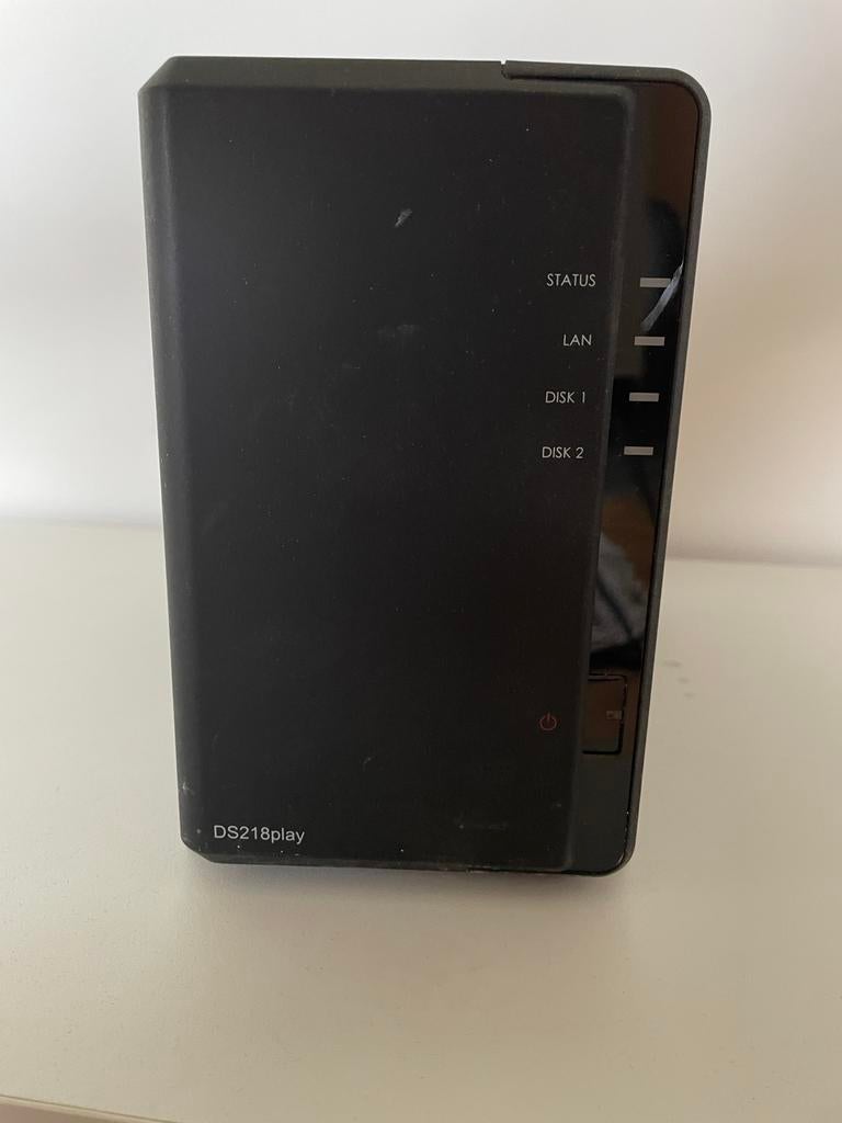 Synology DiskStation DS218play NAS 2x 1 TB, Computers en Software, NAS, Ophalen of Verzenden, Gebruikt