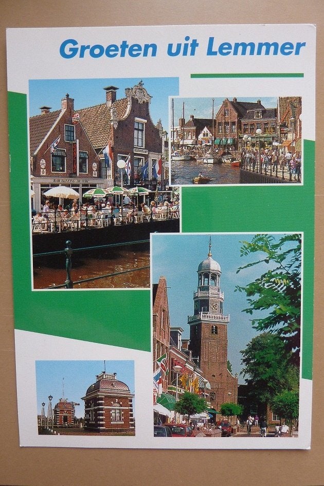 LEMMER 4 luik haven kerk Lemster Schutsluis, Ophalen, 1980 tot heden, Friesland