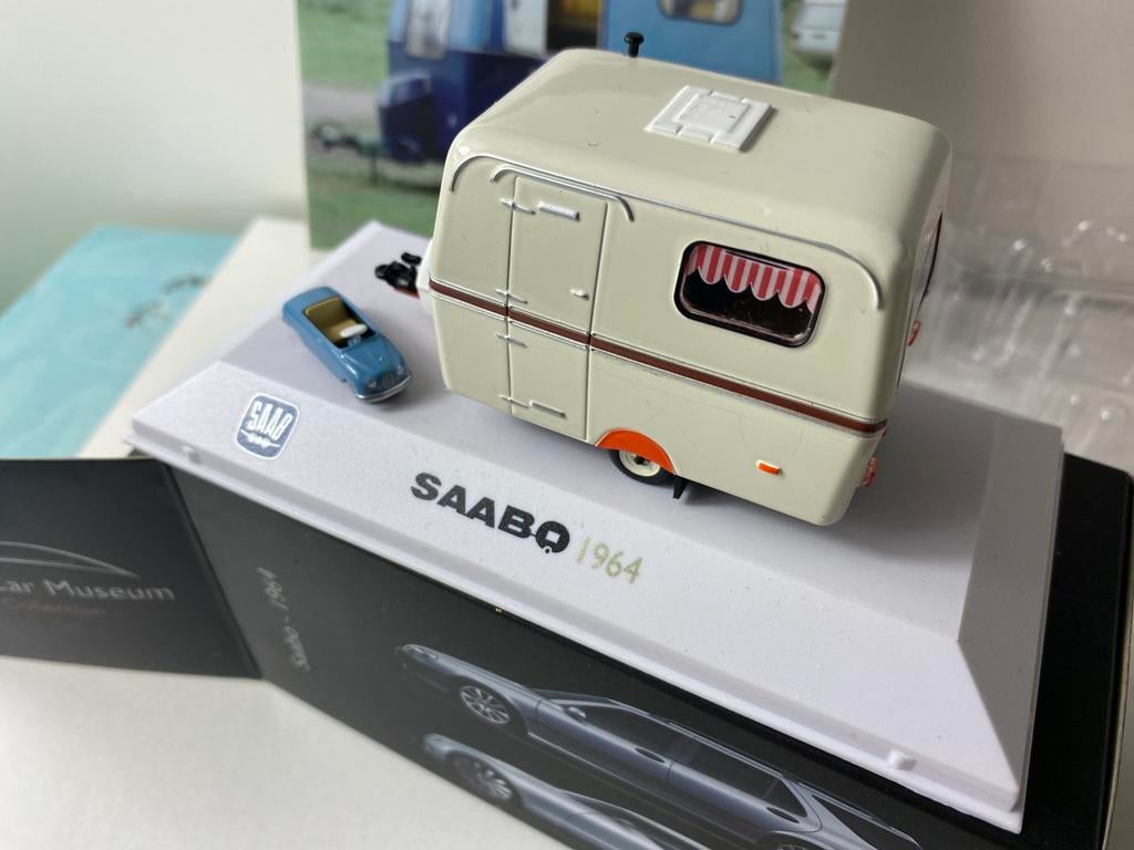 1:43 Saabo CARAVAN-Atlas Saab series + magazine (D), Ophalen of Verzenden, Nieuw, Overige typen, Overige merken