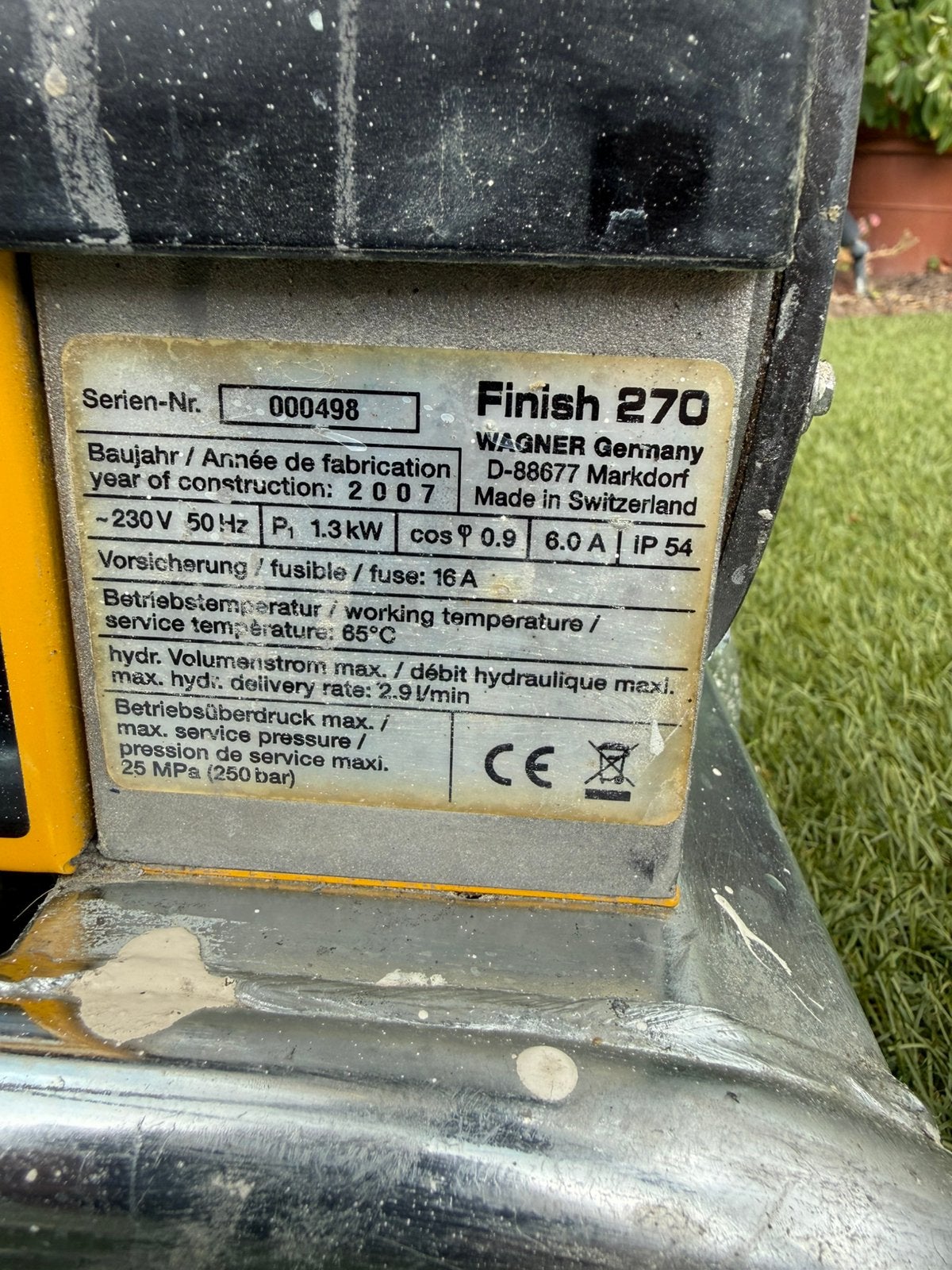 Wagner 270 temspray finisch verfspuit, Ophalen, Zo goed als nieuw