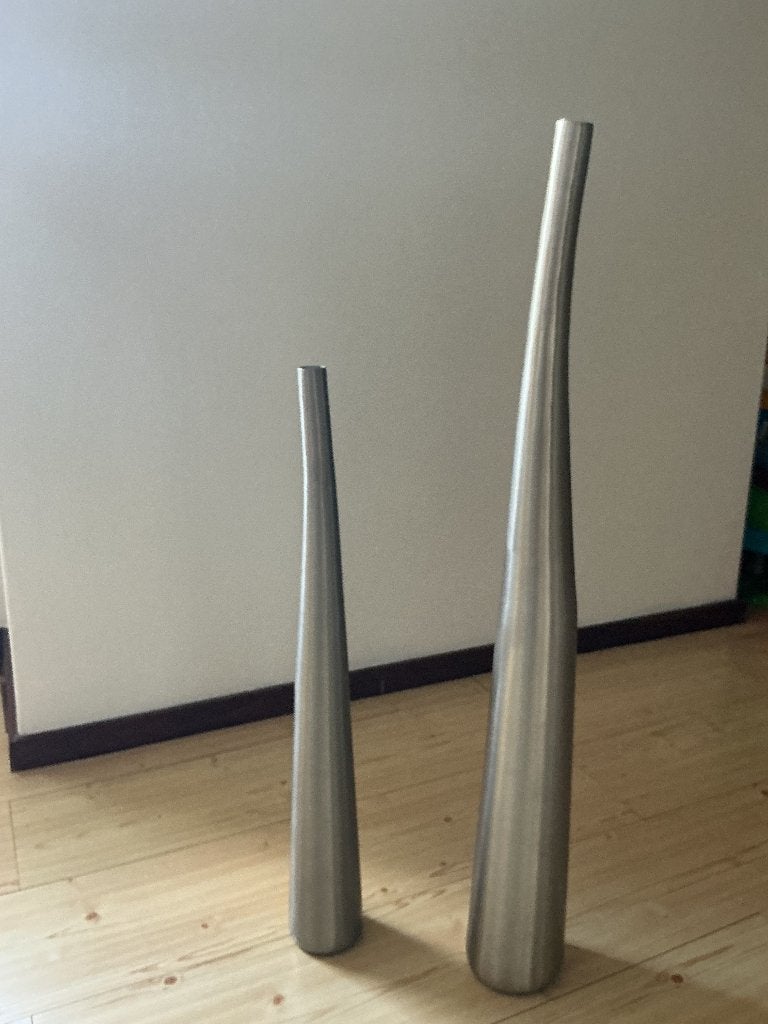 Vazen aluminium, Overige materialen, Gebruikt, Overige kleuren, Ophalen of Verzenden