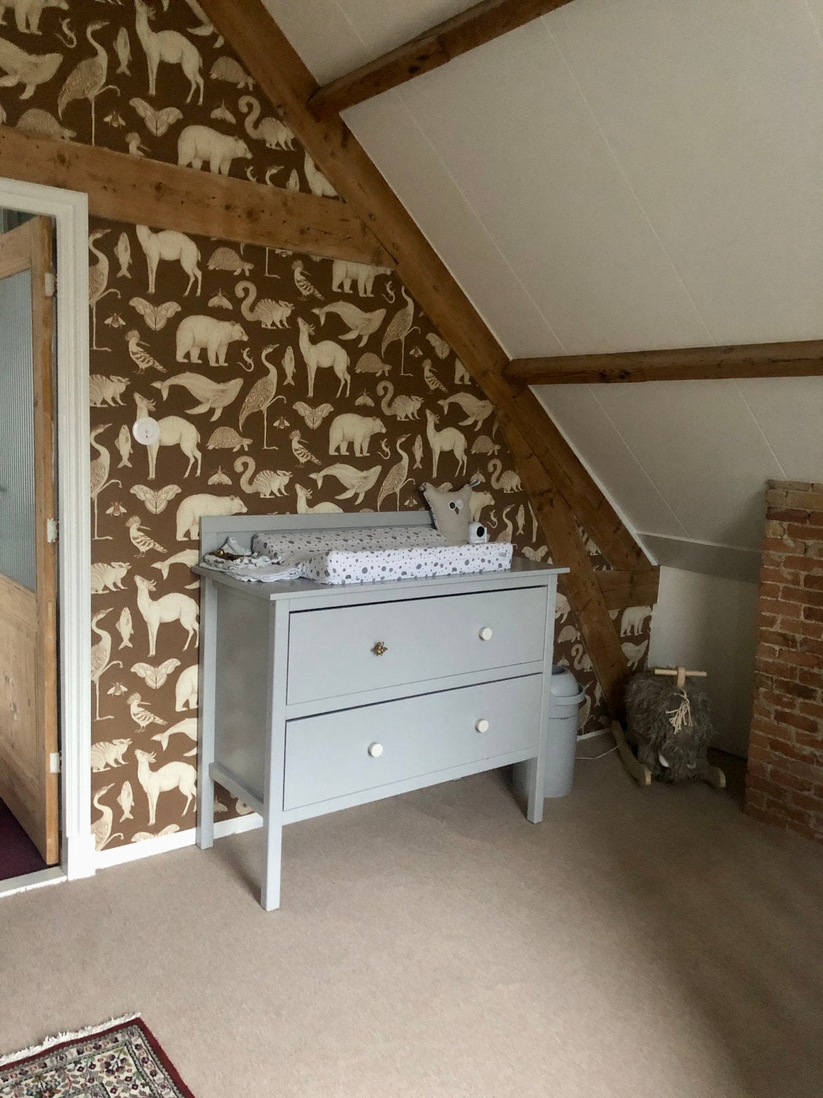 Commode met Twee Lades, Ophalen, Gebruikt, 50 tot 70 cm, 100 cm of meer