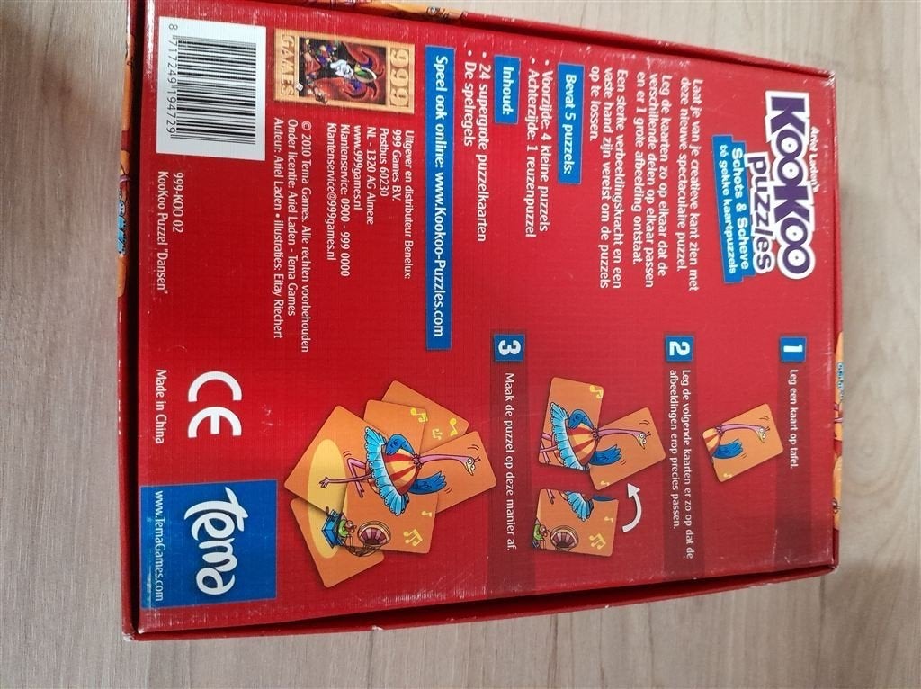 kookoo puzzles - 999 games - s4293, Verzenden, Zo goed als nieuw