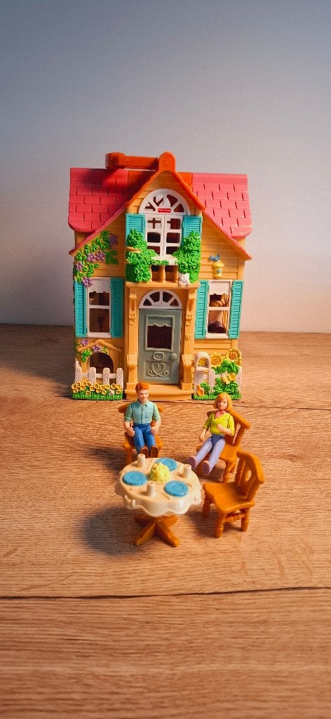 Vintage Fisher-Price Loving Family Poppenhuis (2000), Poppenhuis, Gebruikt, Onbekend, Ophalen of Verzenden