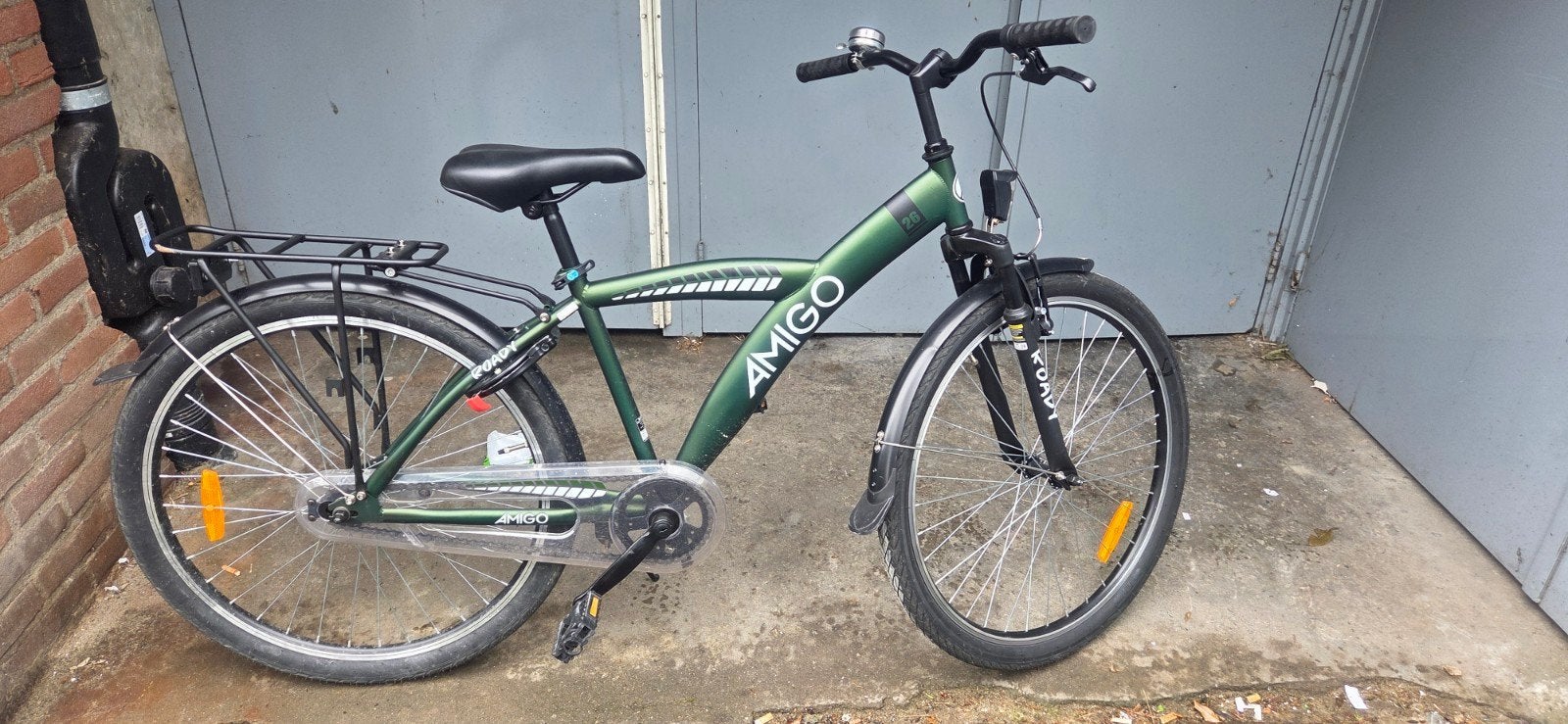 Amigo groen 26 inch, Velgrem, Amigo, Ophalen, 26 inch of meer
