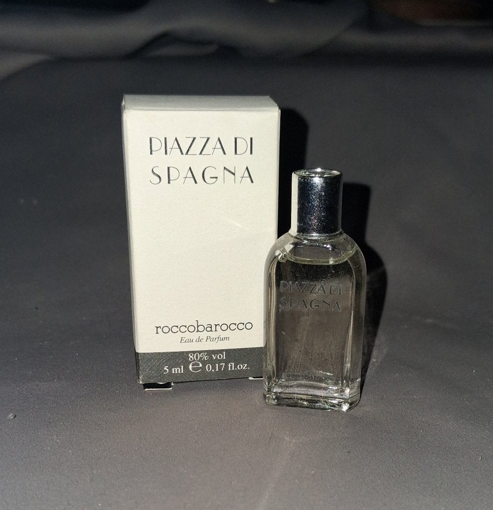Parfum miniatuur - Roccobarocco Piazza + doosje, Ophalen of Verzenden, Zo goed als nieuw, Miniatuur, Gevuld